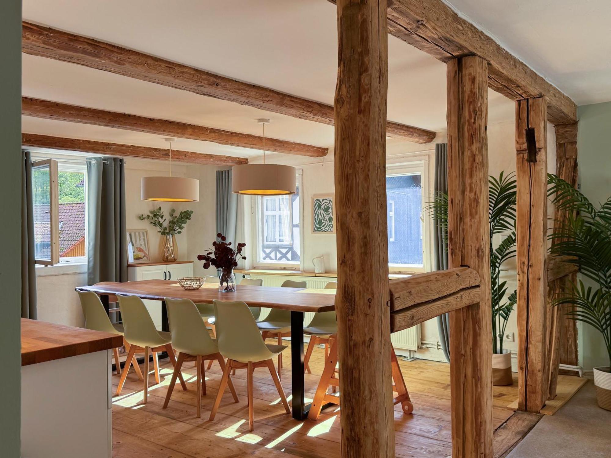 Haus Ludwig - Saniertes Fachwerkhaus Im Harz - 12 Personen Villa Thale Kültér fotó